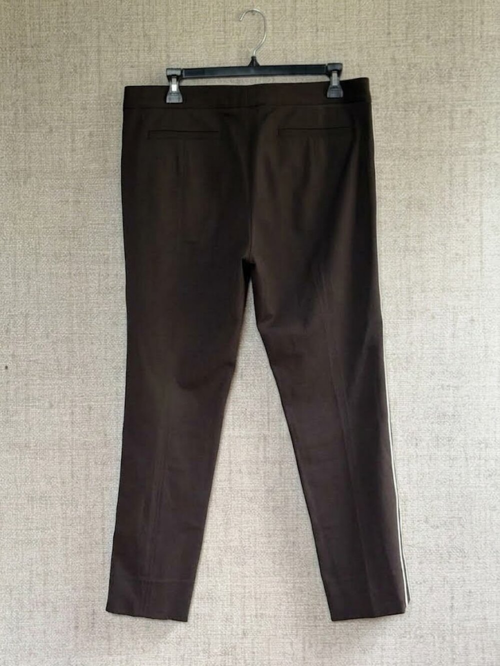 Reed Krakoff Women's Brown Side-Stripe Pants - Picture 3 of 4